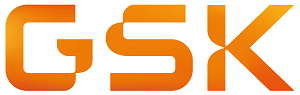 Logo GSK PLC. Logo des nachhaltigen Emittenten GSK PLC.